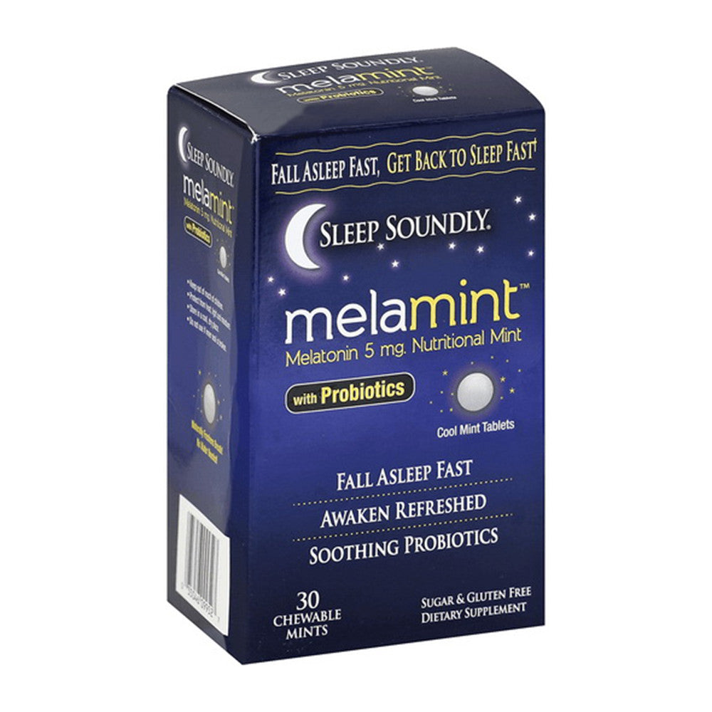 Windmill Vitamins Sleep Soundly Melamint With Probiotics Chewable Mints, 30 Ea